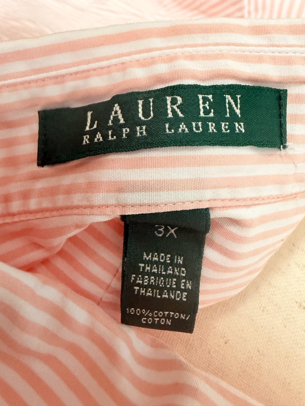 100% cotton RL Ruffle-Front Button-Down Blouse - Picture 6 of 13